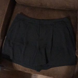 Black polyester shorts size 12